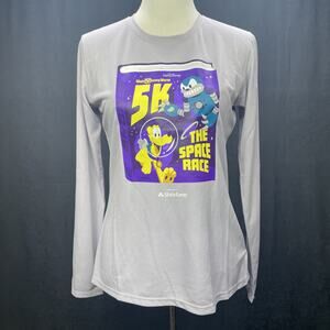 NEW 2026 runDisney Brooks Womens Med Top 5k Marathon Space Race Pluto Lavender